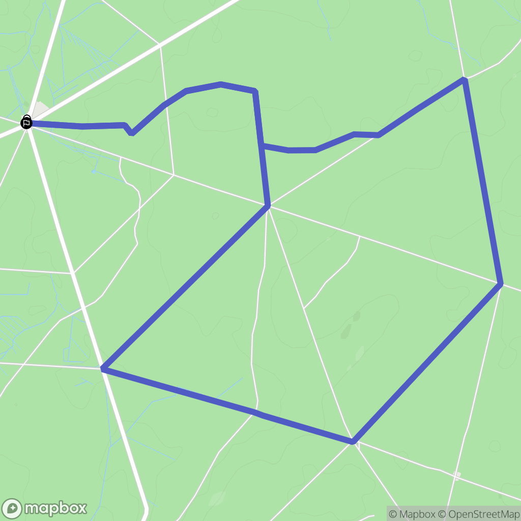 Saint-Léger-aux-Bois : carte du parcours de randonnée - France