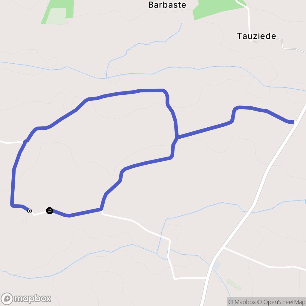 Hauriet : carte du parcours de randonnée - France