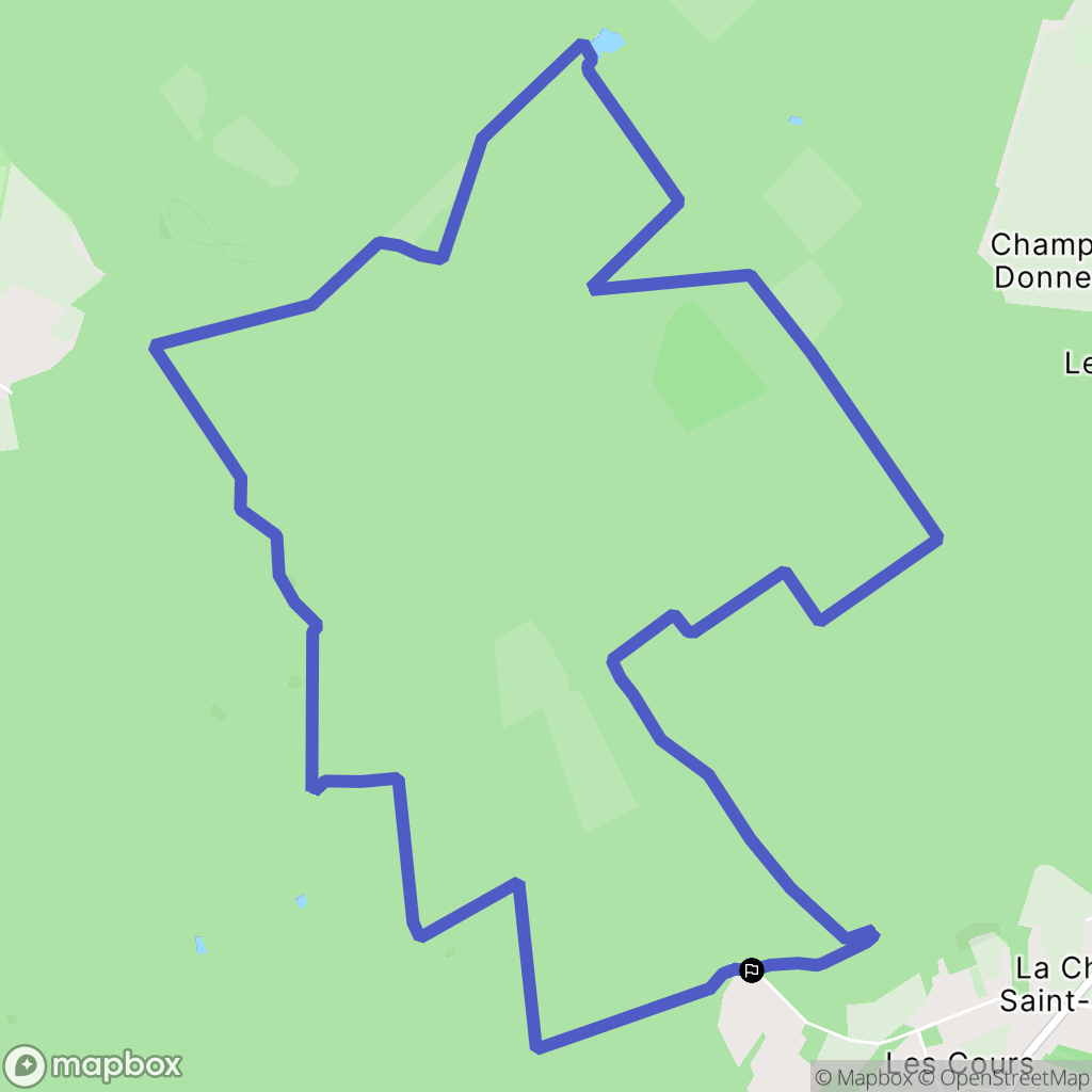 Chapelle Saint Sépulcre, : carte du parcours de randonnée - France