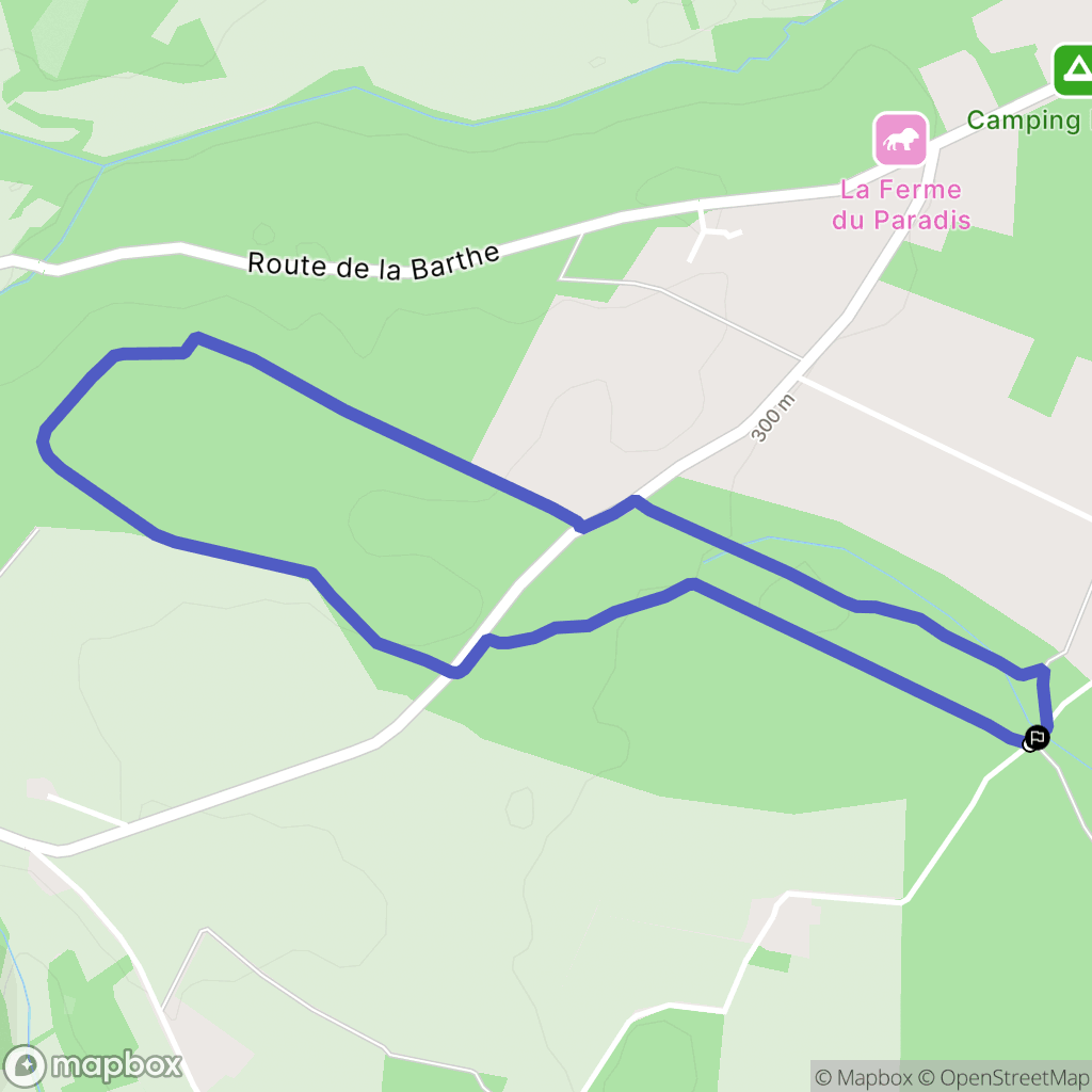 Rieumes : carte du parcours de randonnée - France