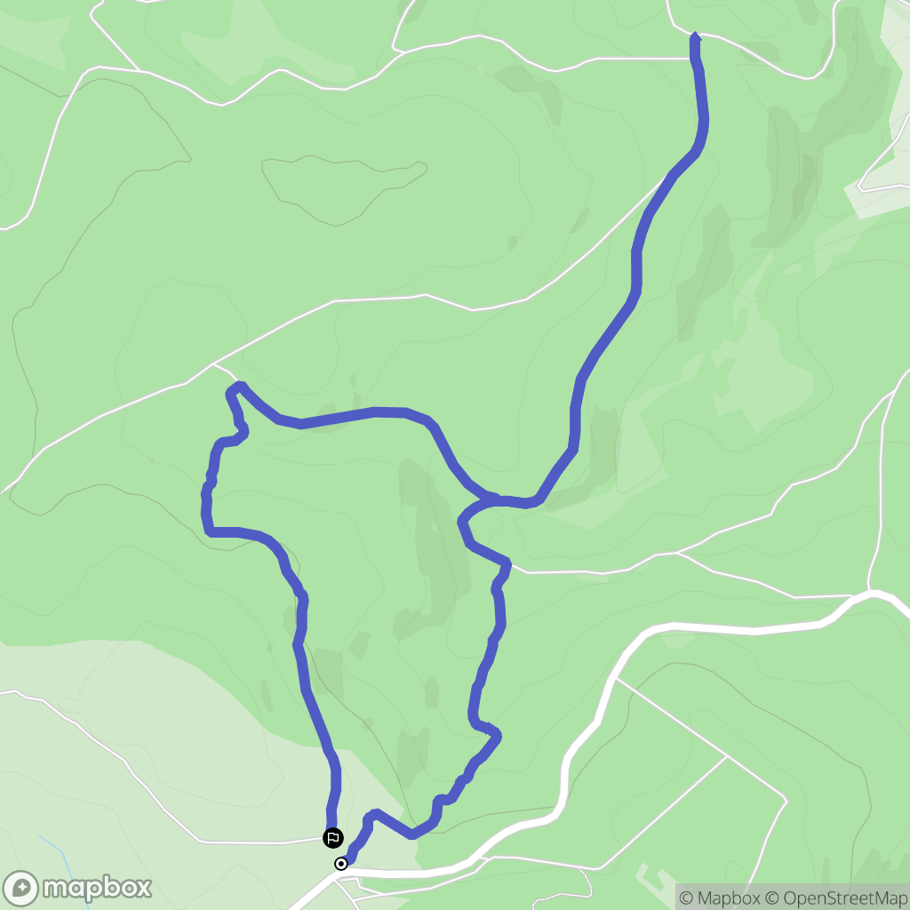 Saint-Denis-en-Margeride : carte du parcours de randonnée - France