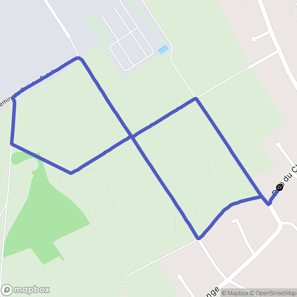 Rosières-prés-Troyes : carte du parcours de randonnée - France
