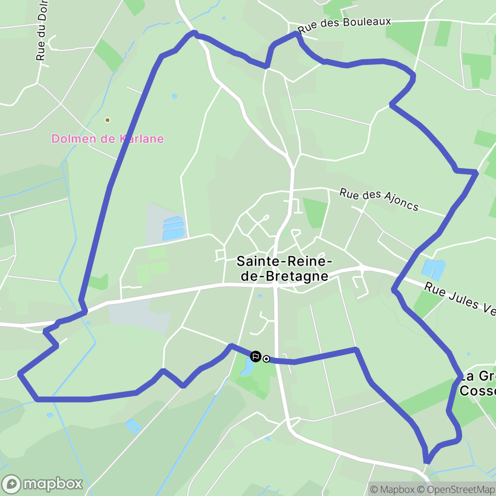 Sainte-Reine-de-Bretagne : carte du parcours de randonnée - France