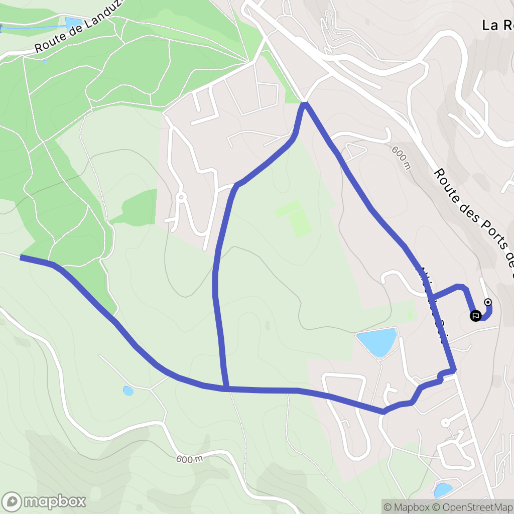 Saint-Genest-Lerpt : carte du parcours de randonnée - France