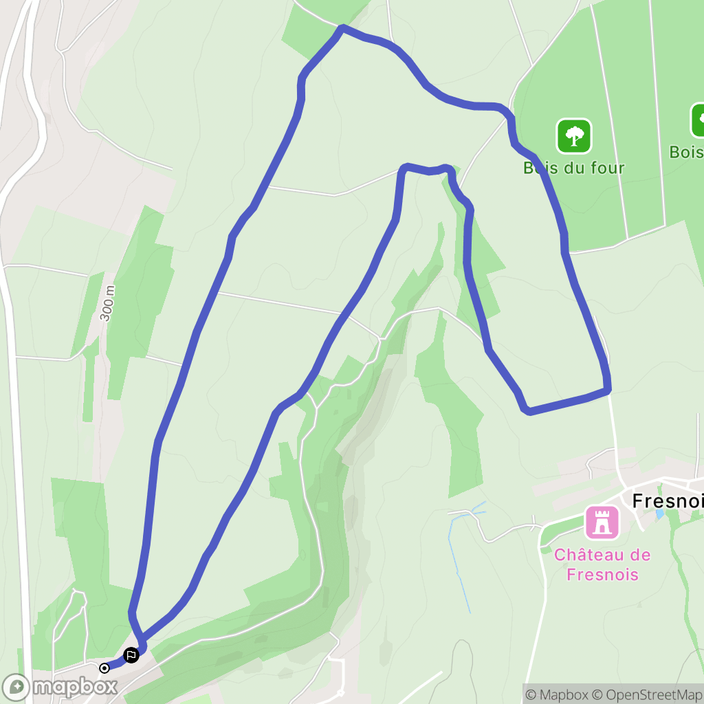 Montmédy : carte du parcours de randonnée - France