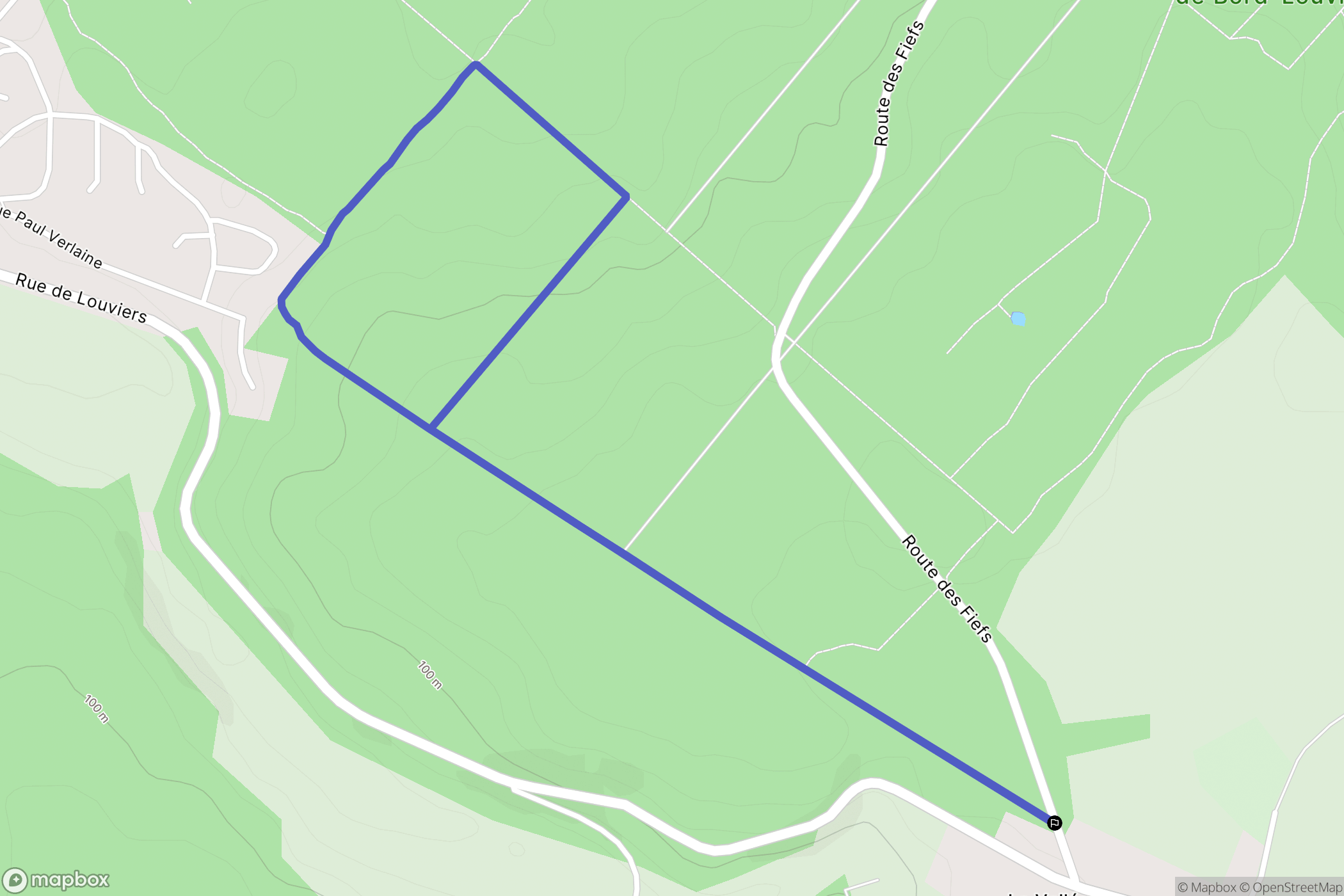 La Haye-Malherbe : carte du parcours de randonnée - France