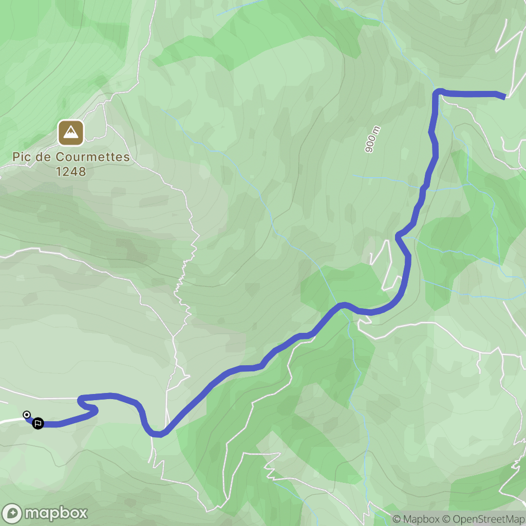 Tourrettes-sur-Loup : carte du parcours de randonnée - France