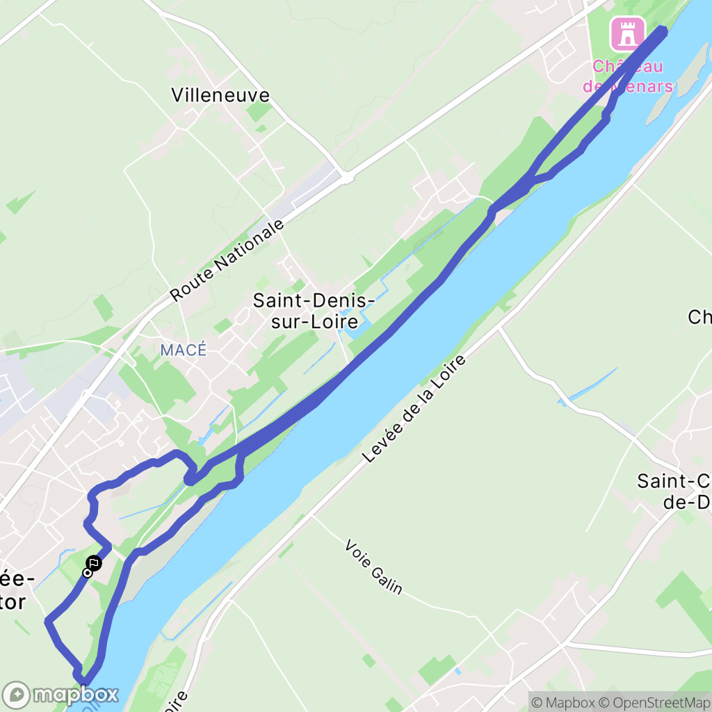 La Chaussée-Saint-Victor : carte du parcours de randonnée - France