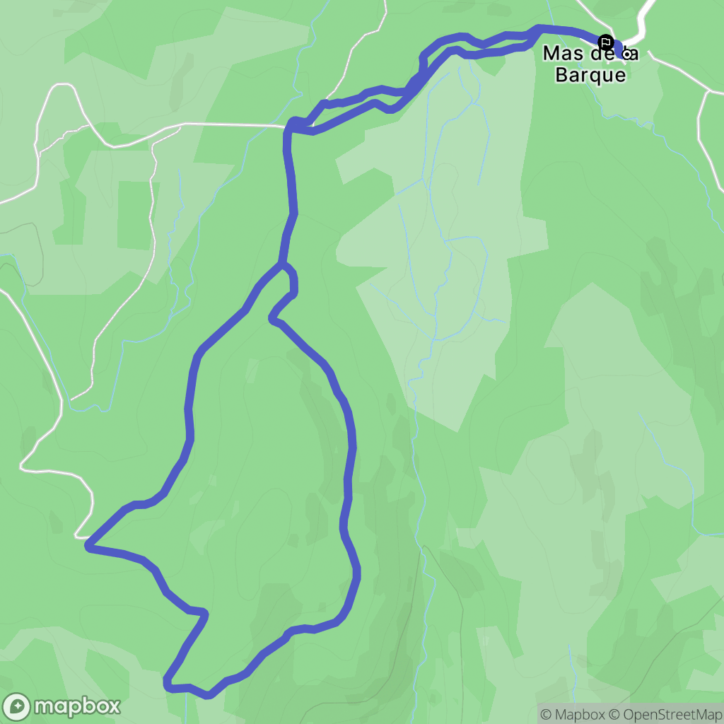 Pont-de-Montvert-Sud-Mont-Lozère : carte du parcours de randonnée - France