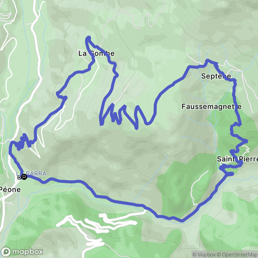 Péone: routekaart voor buitenactiviteiten - France