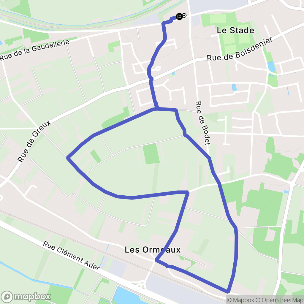 Montlouis-sur-Loire : carte du parcours de randonnée - France