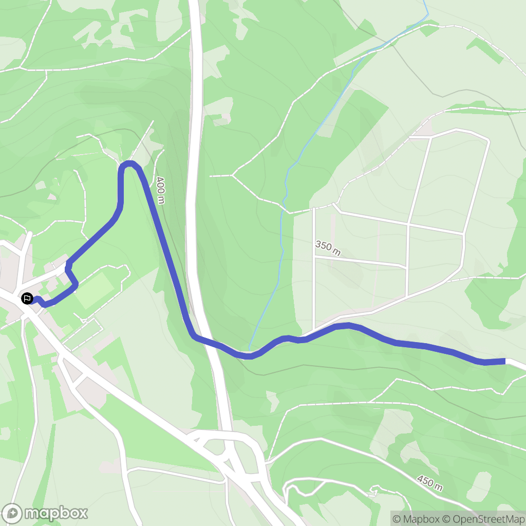 Montaigu : carte du parcours de randonnée - France