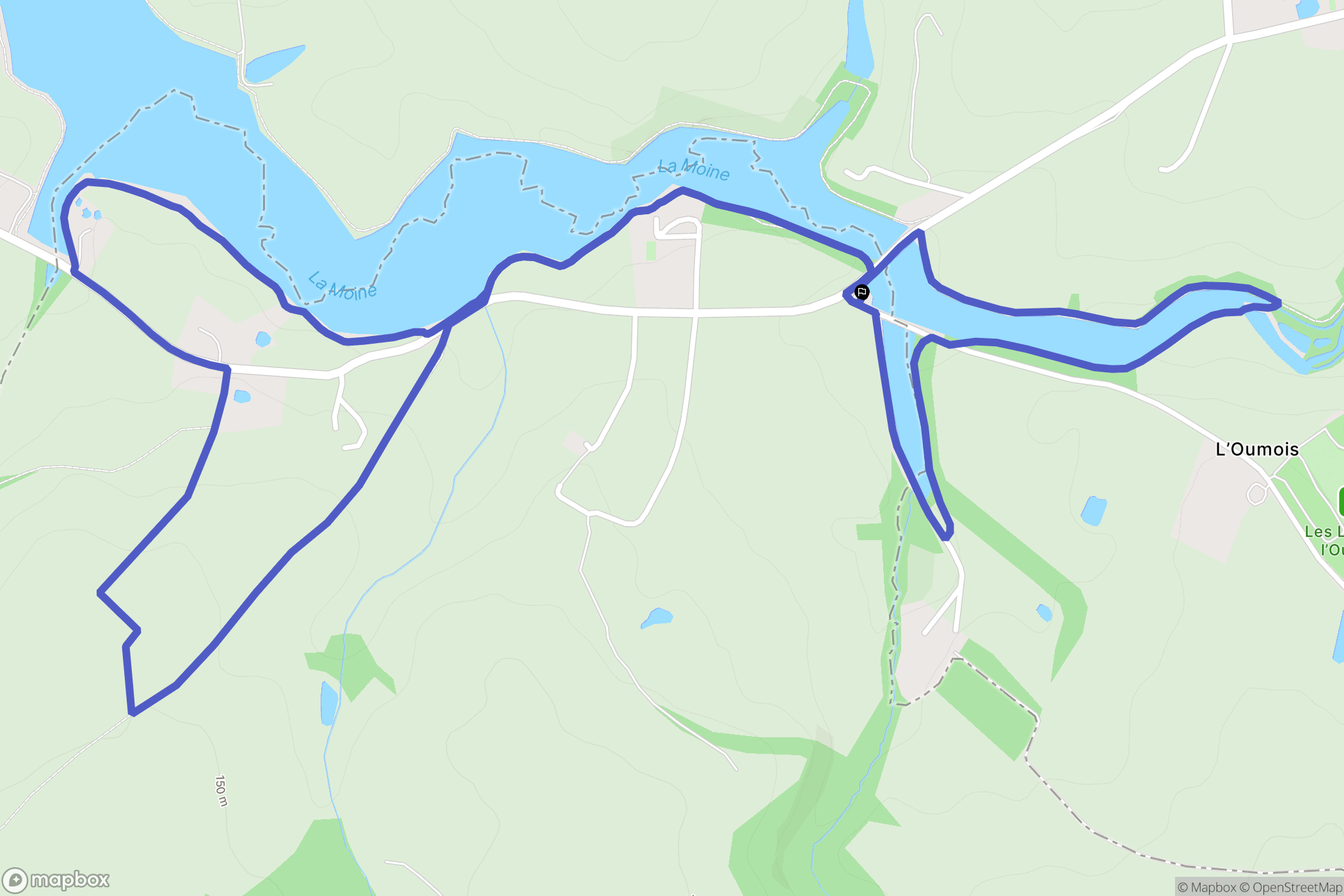 Maulévrier : carte du parcours de randonnée - France