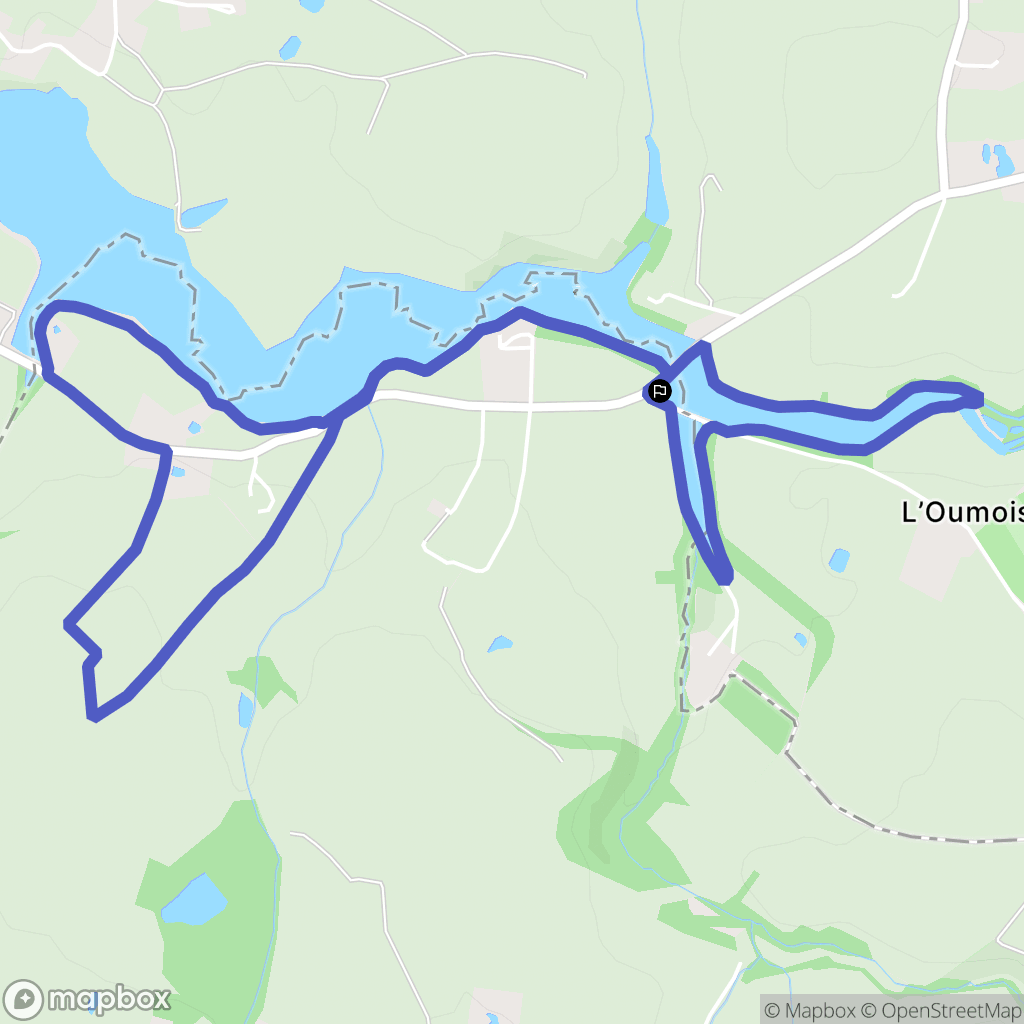 Maulévrier : carte du parcours de randonnée - France