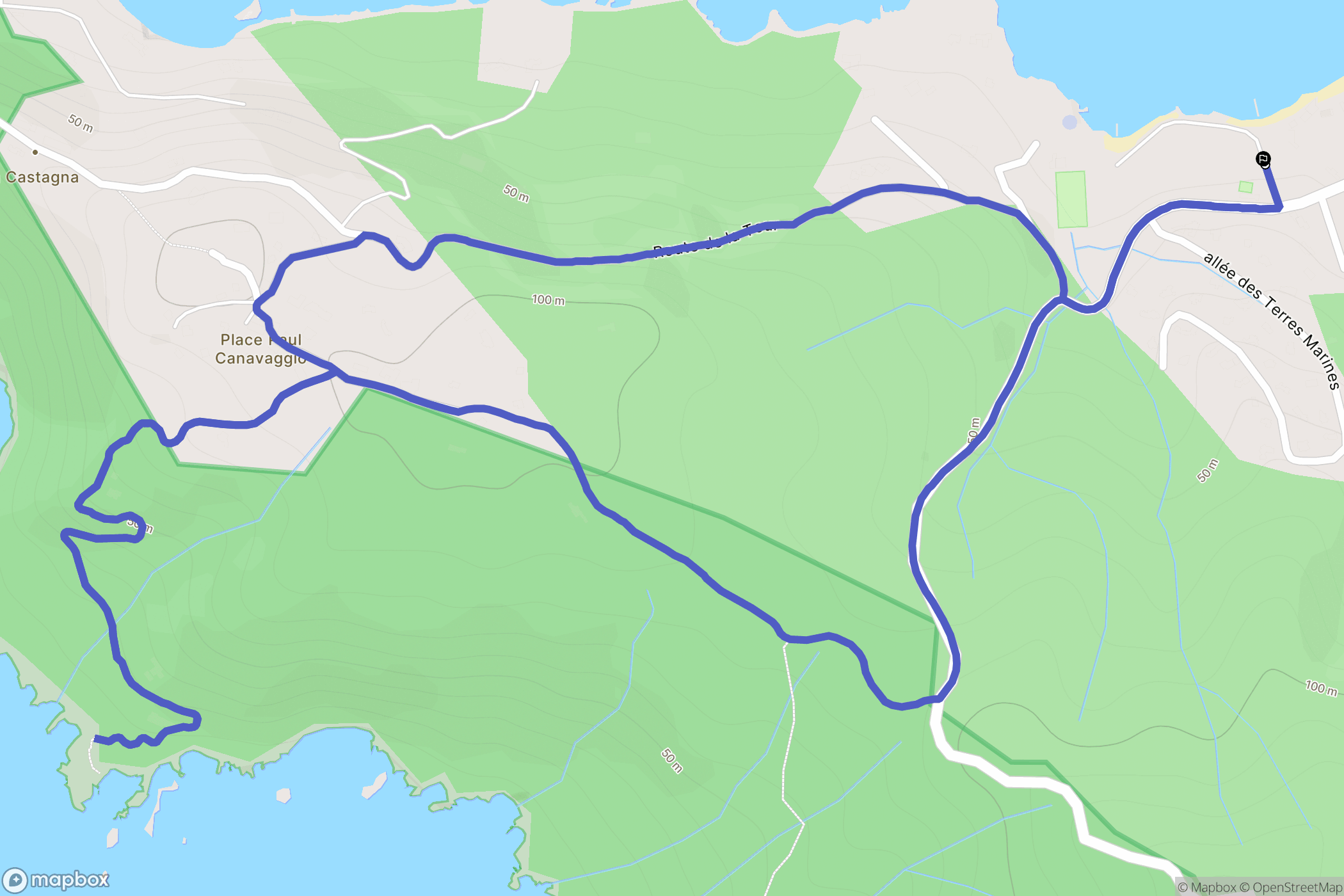 Coti-Chiavari: routekaart voor buitenactiviteiten - France