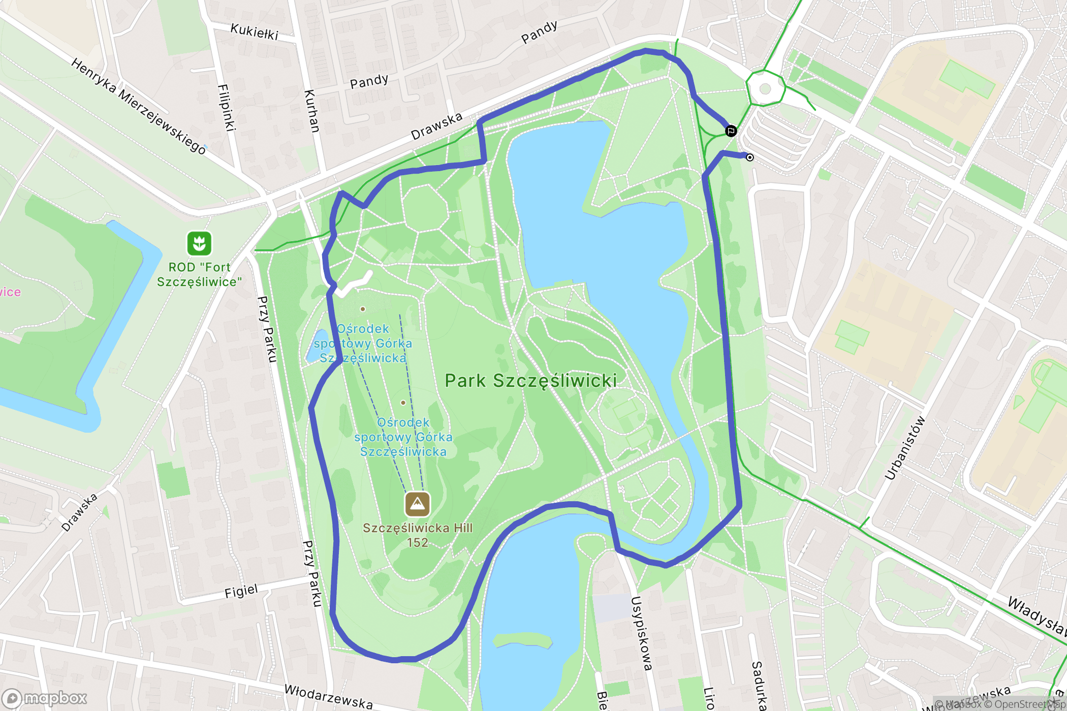 Warszawa: mapa trasy - Poland