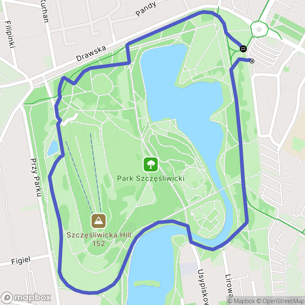 Warszawa: mapa trasy - Poland