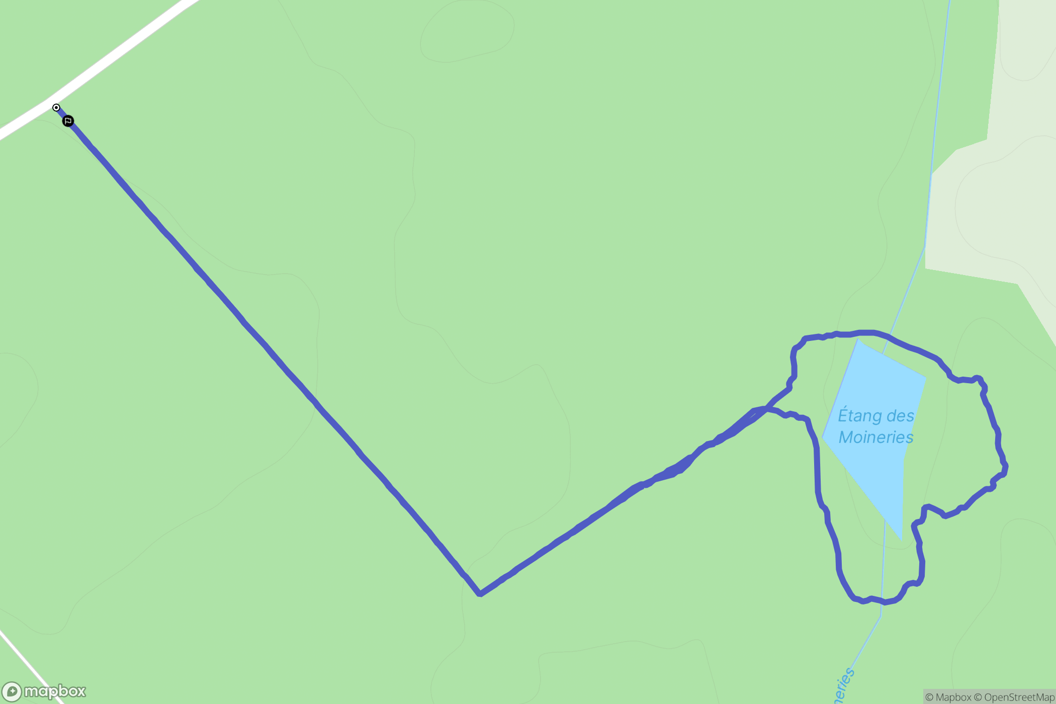 Villiers-Saint-Benoît : carte du parcours de randonnée - France