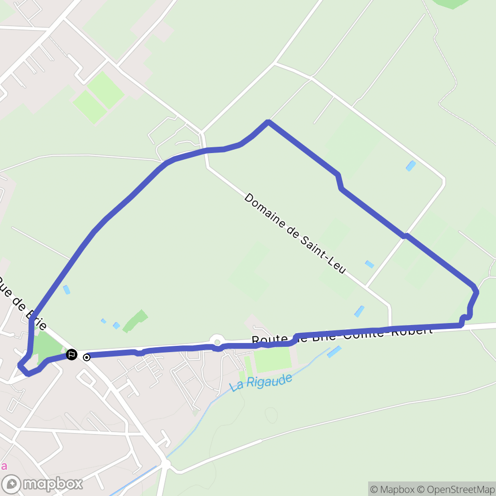 Périgny : carte du parcours de randonnée - France