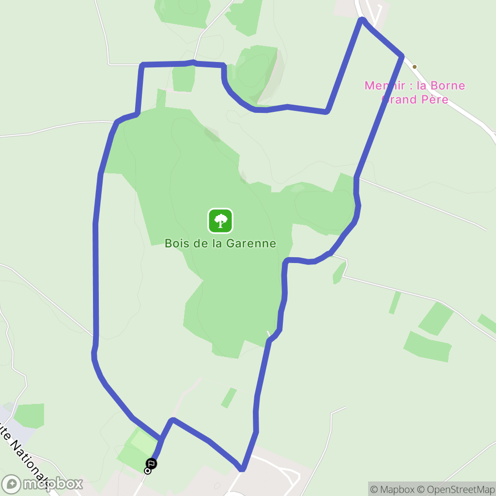 Bugnicourt : carte du parcours de randonnée - France