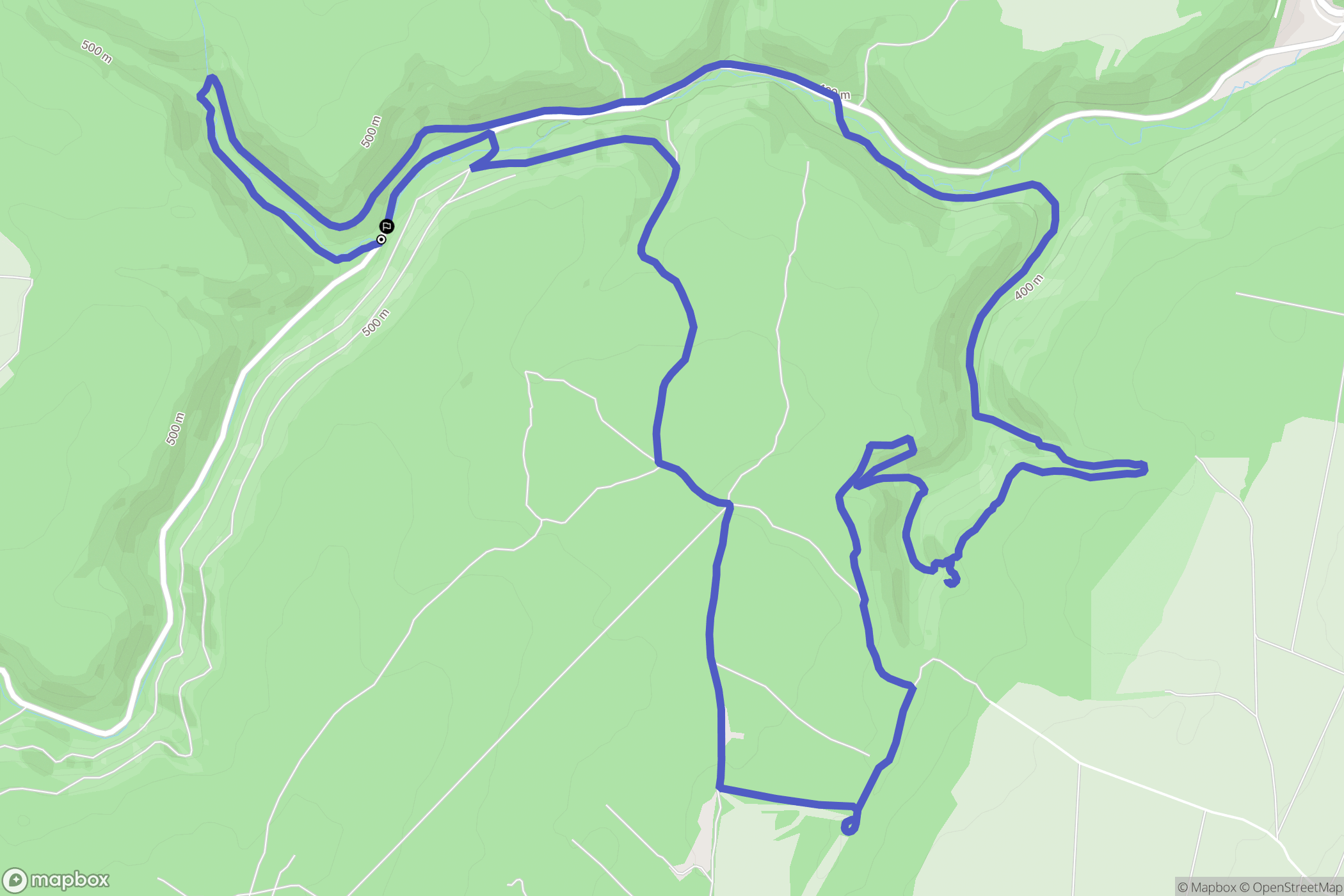 Saint-Martin-du-Mont : carte du parcours de randonnée - France