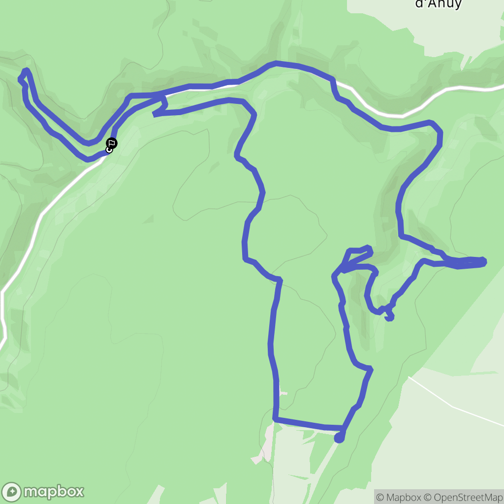 Saint-Martin-du-Mont : carte du parcours de randonnée - France