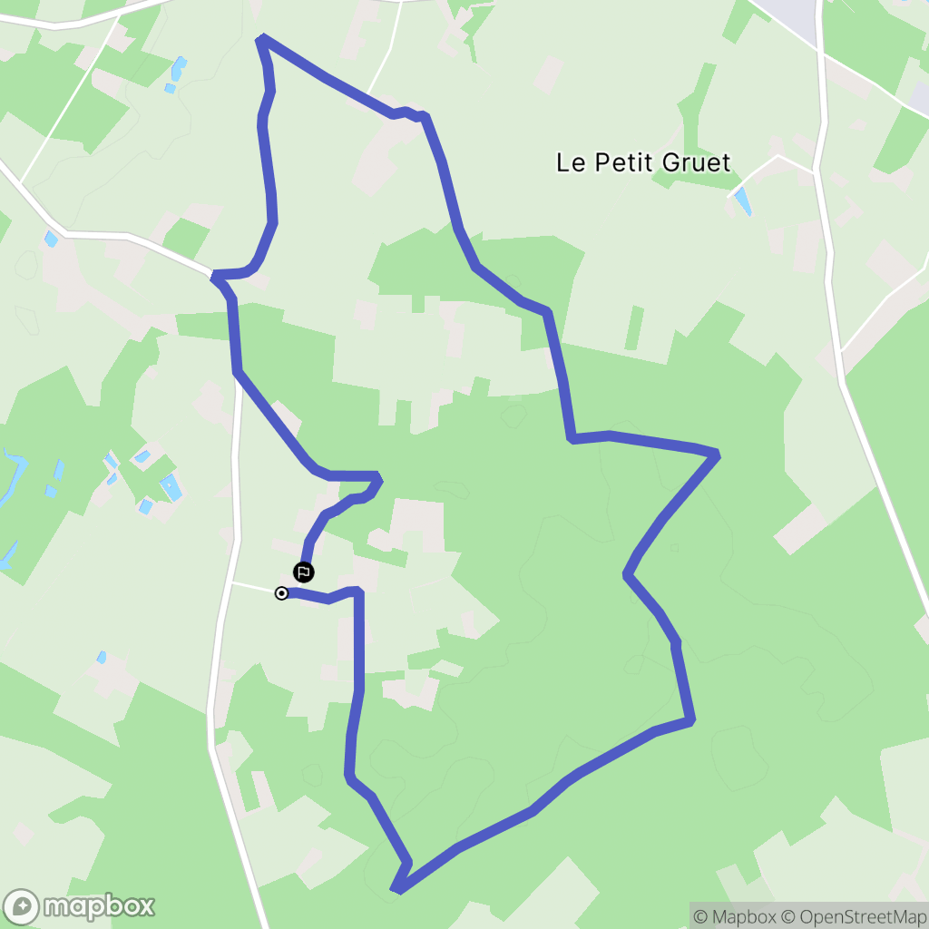 Challes : carte du parcours de randonnée - France
