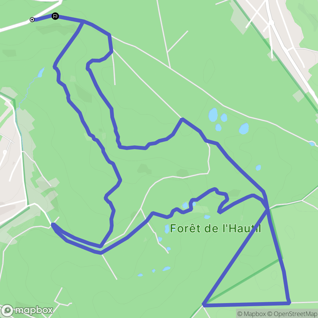 Vaux-sur-Seine : carte du parcours de randonnée - France