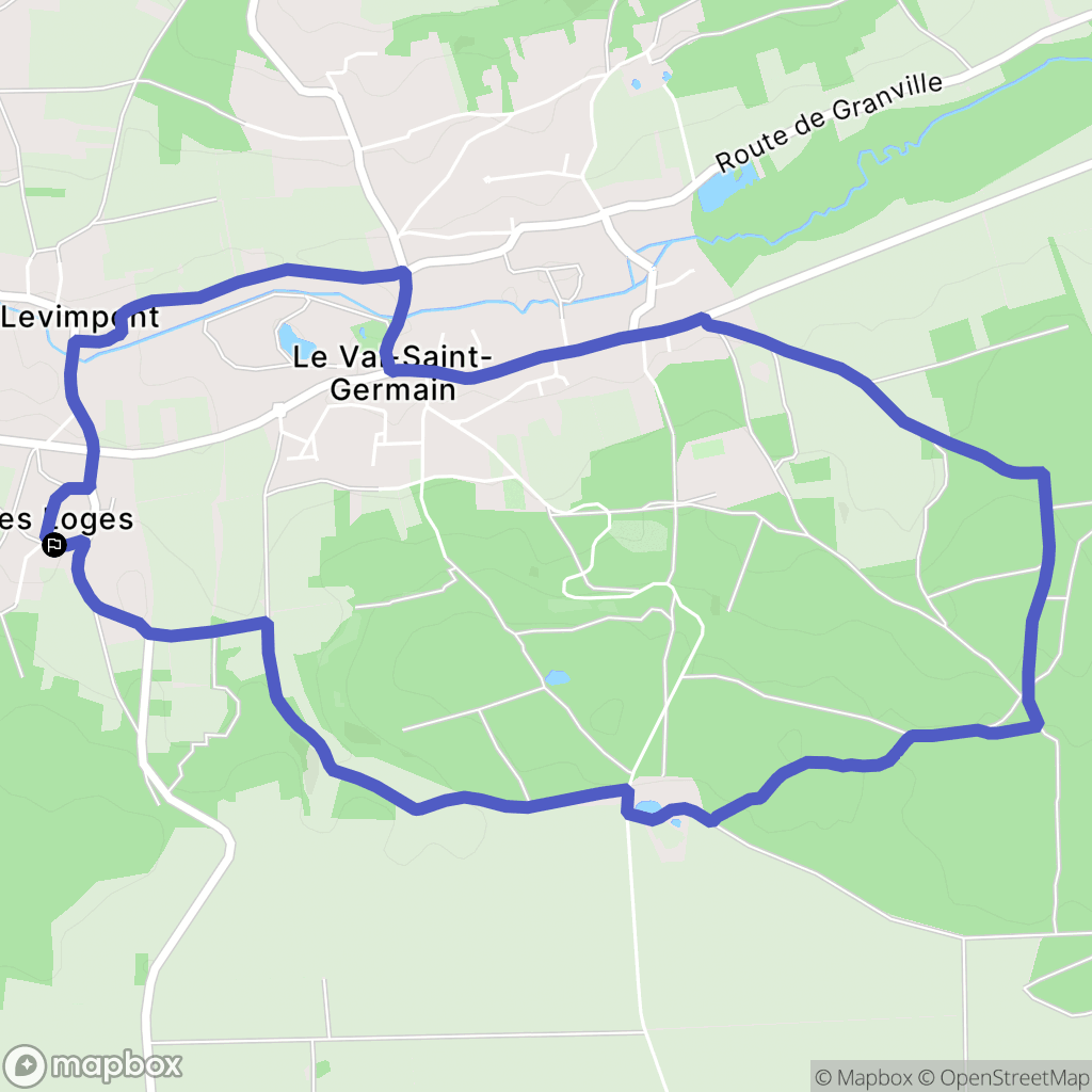 Saint-Cyr-sous-Dourdan : carte du parcours de randonnée - France