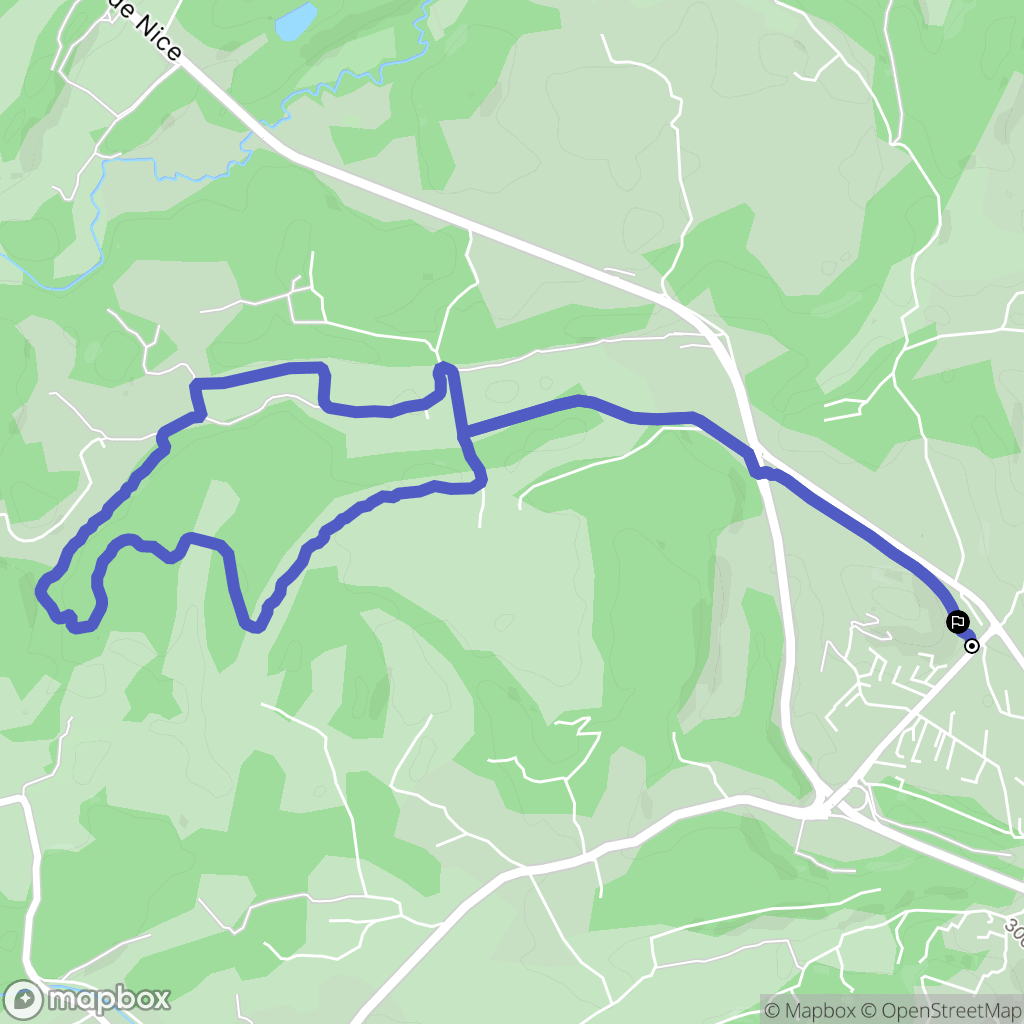 Tourves : carte du parcours de randonnée - France