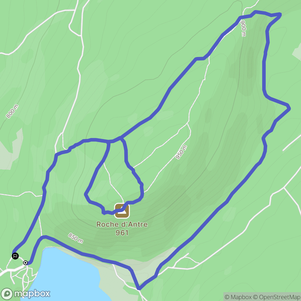 Villards-d'Héria : carte du parcours de randonnée - France