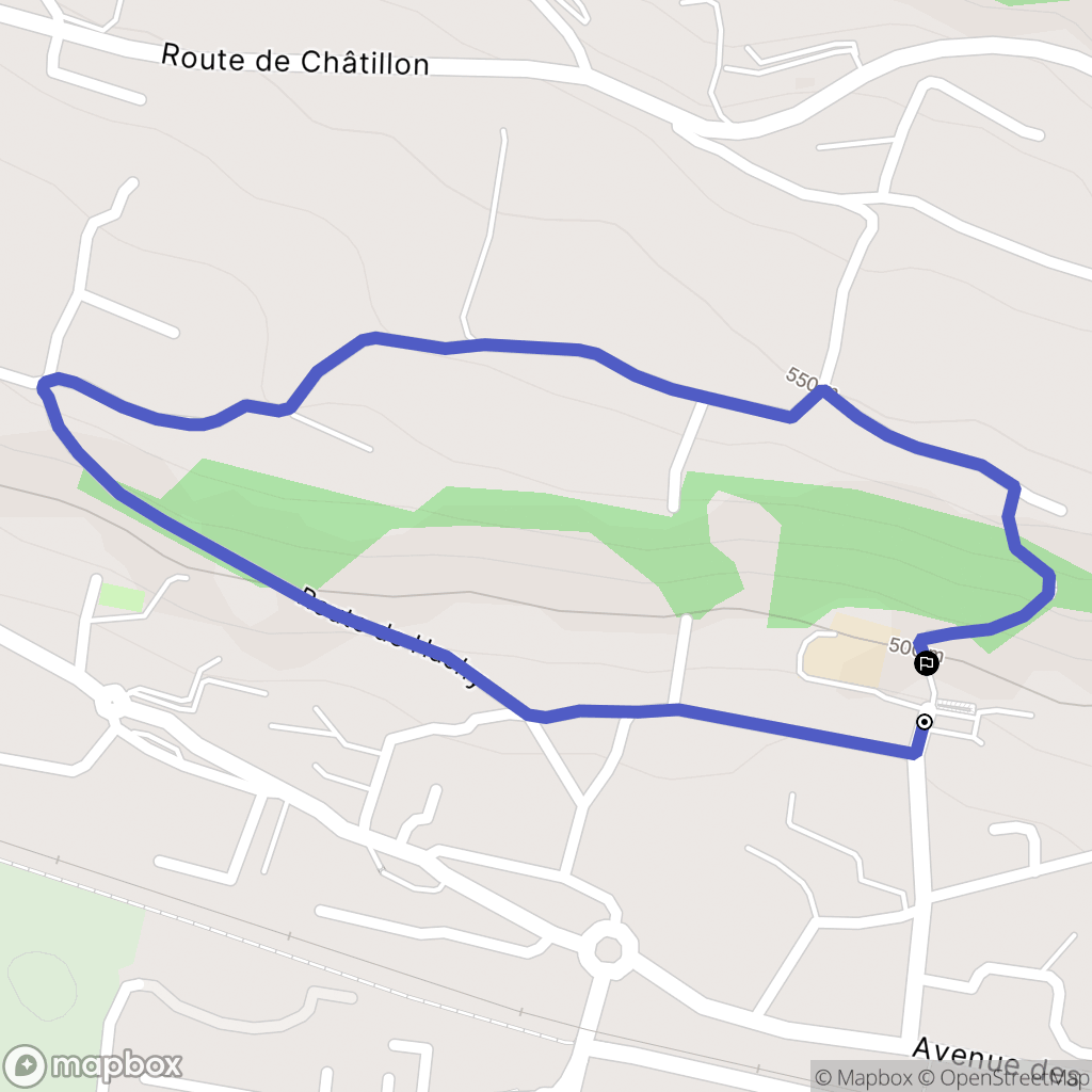 Thyez : carte du parcours de randonnée - France