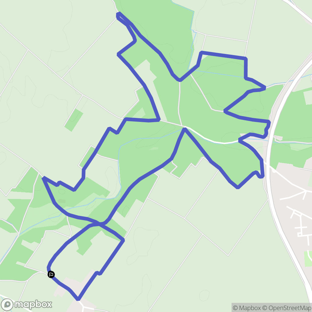 Mainvilliers : carte du parcours de randonnée - France