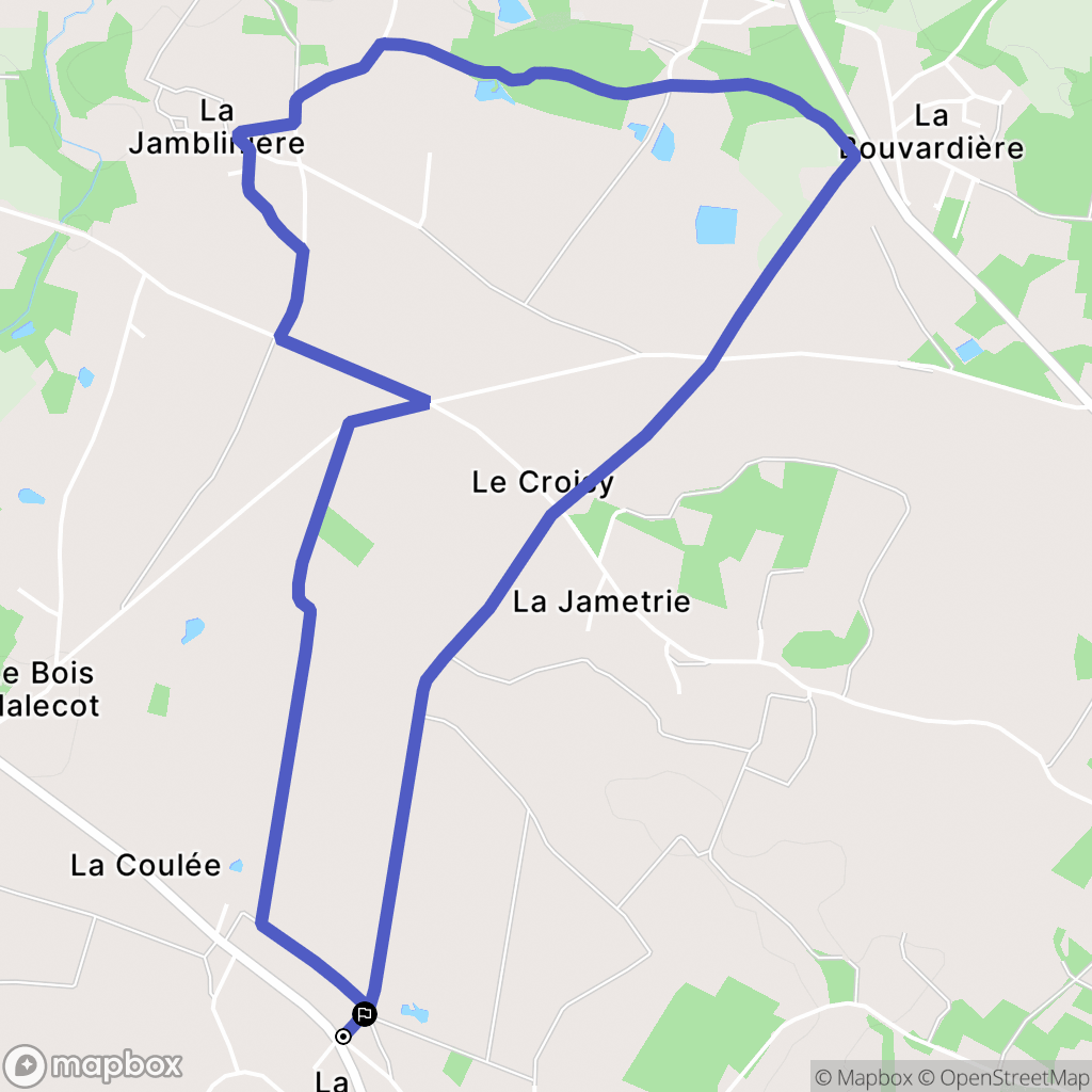 Vigneux-de-Bretagne : carte du parcours de randonnée - France