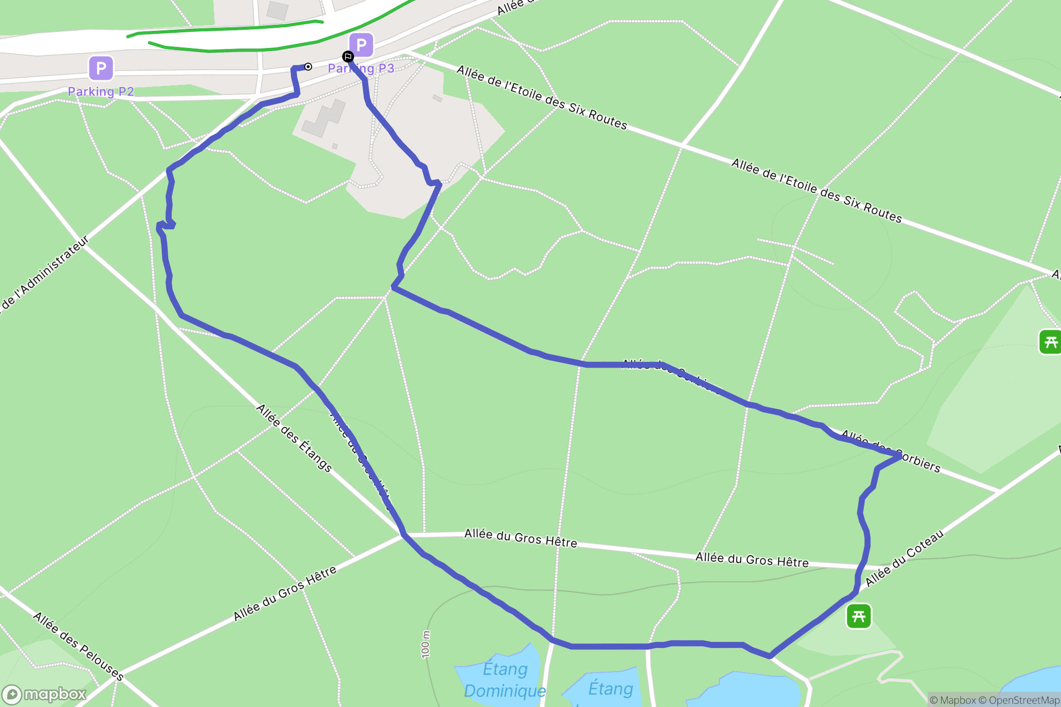 Clichy-sous-Bois : carte du parcours de randonnée - France