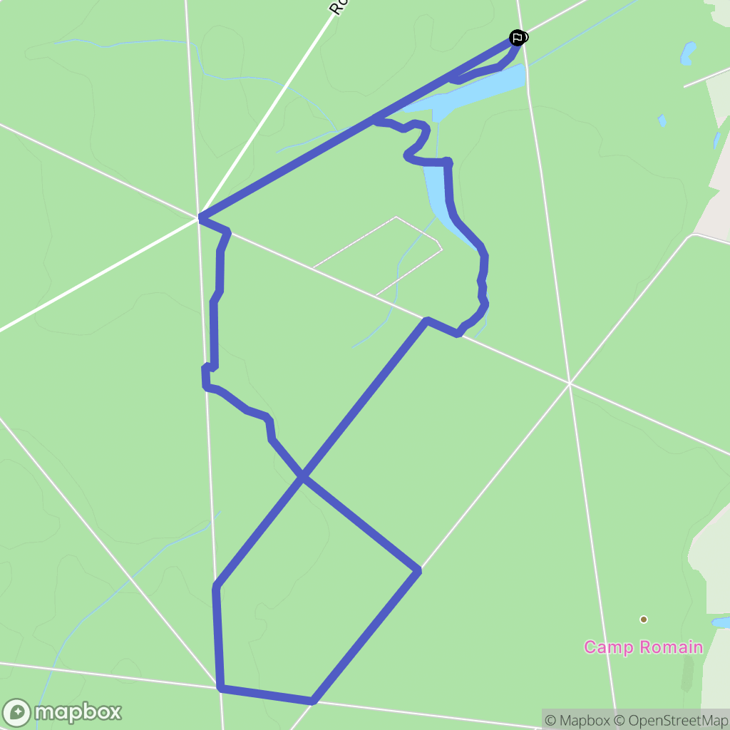 Chambon la Forêt : carte du parcours de randonnée - France