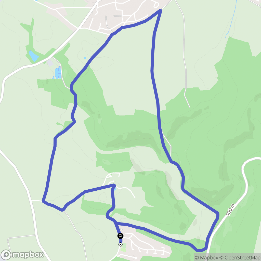 Quévreville-la-Poterie : carte du parcours de randonnée - France