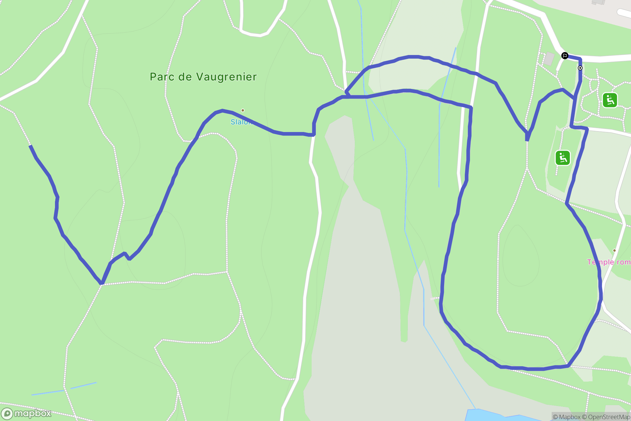 Villeneuve-Loubet : carte du parcours de randonnée - France