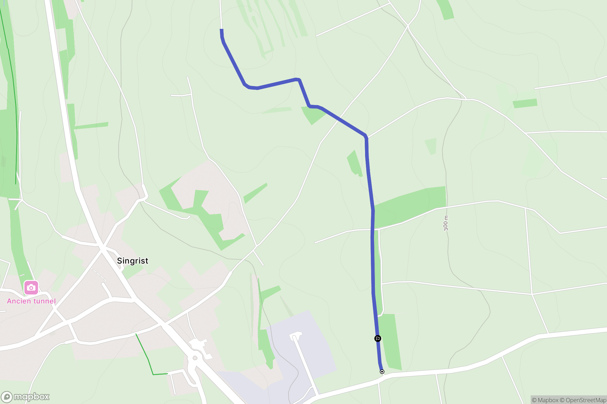 Sommerau : carte du parcours de randonnée - France