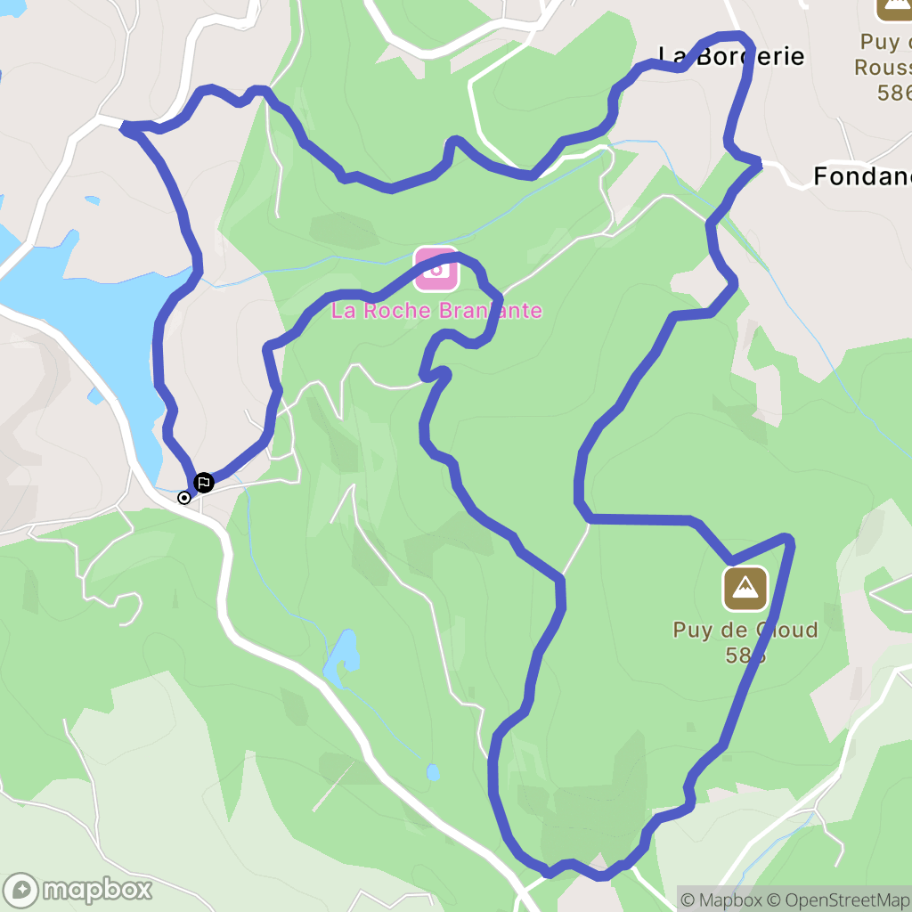 Saint-Sylvestre : carte du parcours de randonnée - France