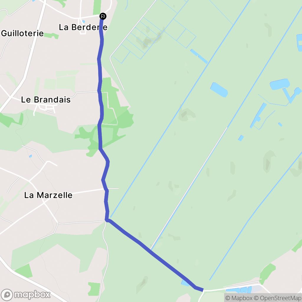 Saint-Mars-de-Coutais : carte du parcours de randonnée - France