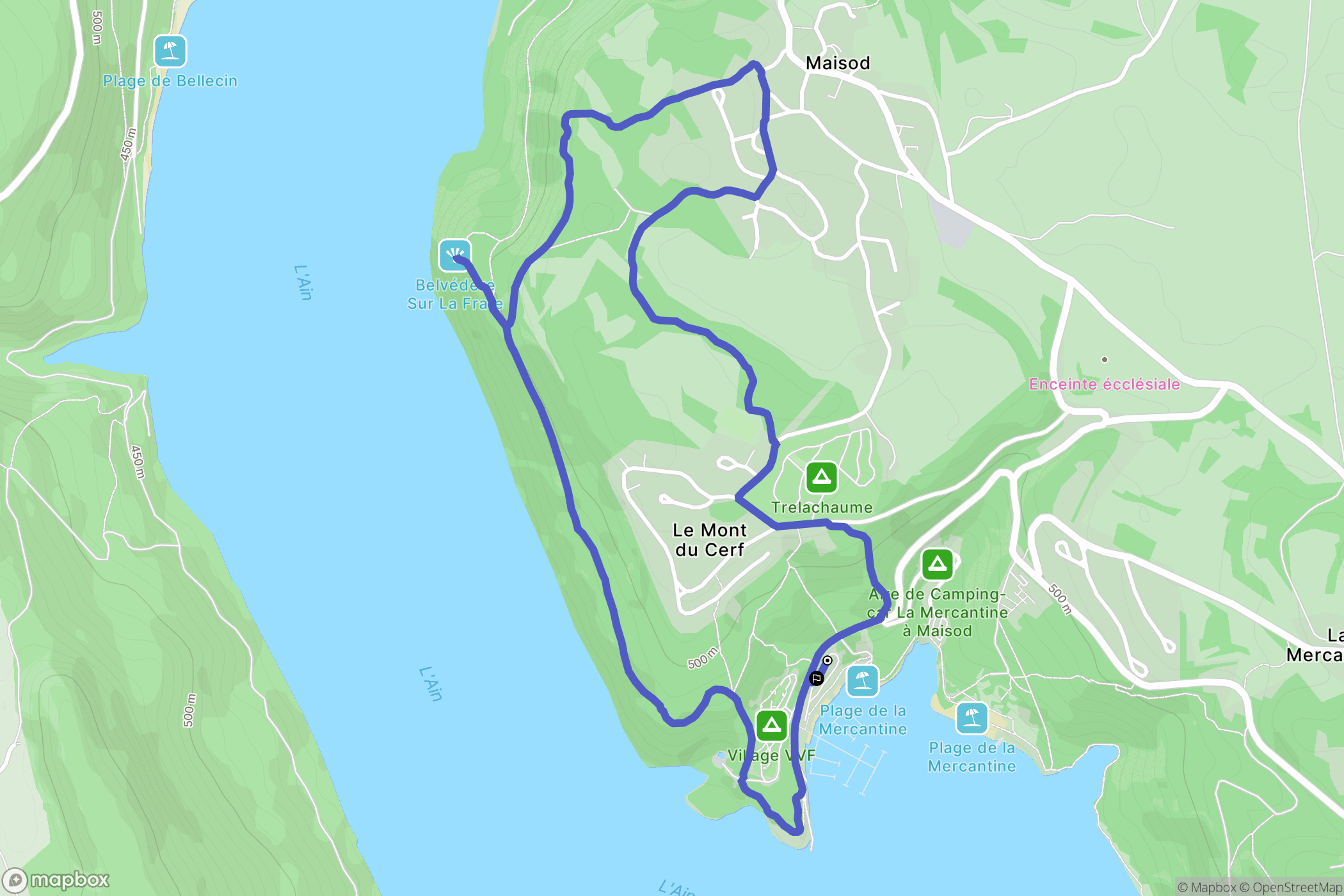 Maisod: routekaart voor buitenactiviteiten - France