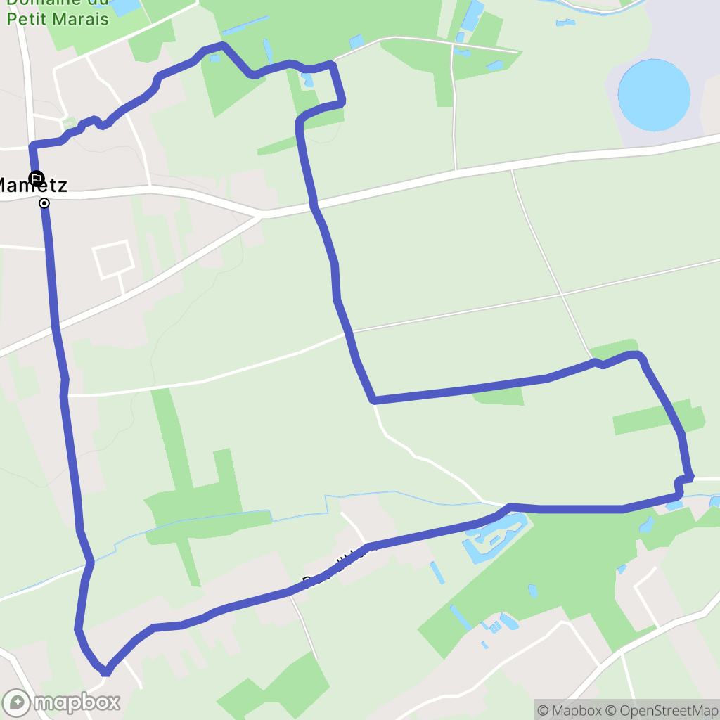 Mametz : carte du parcours de randonnée - France