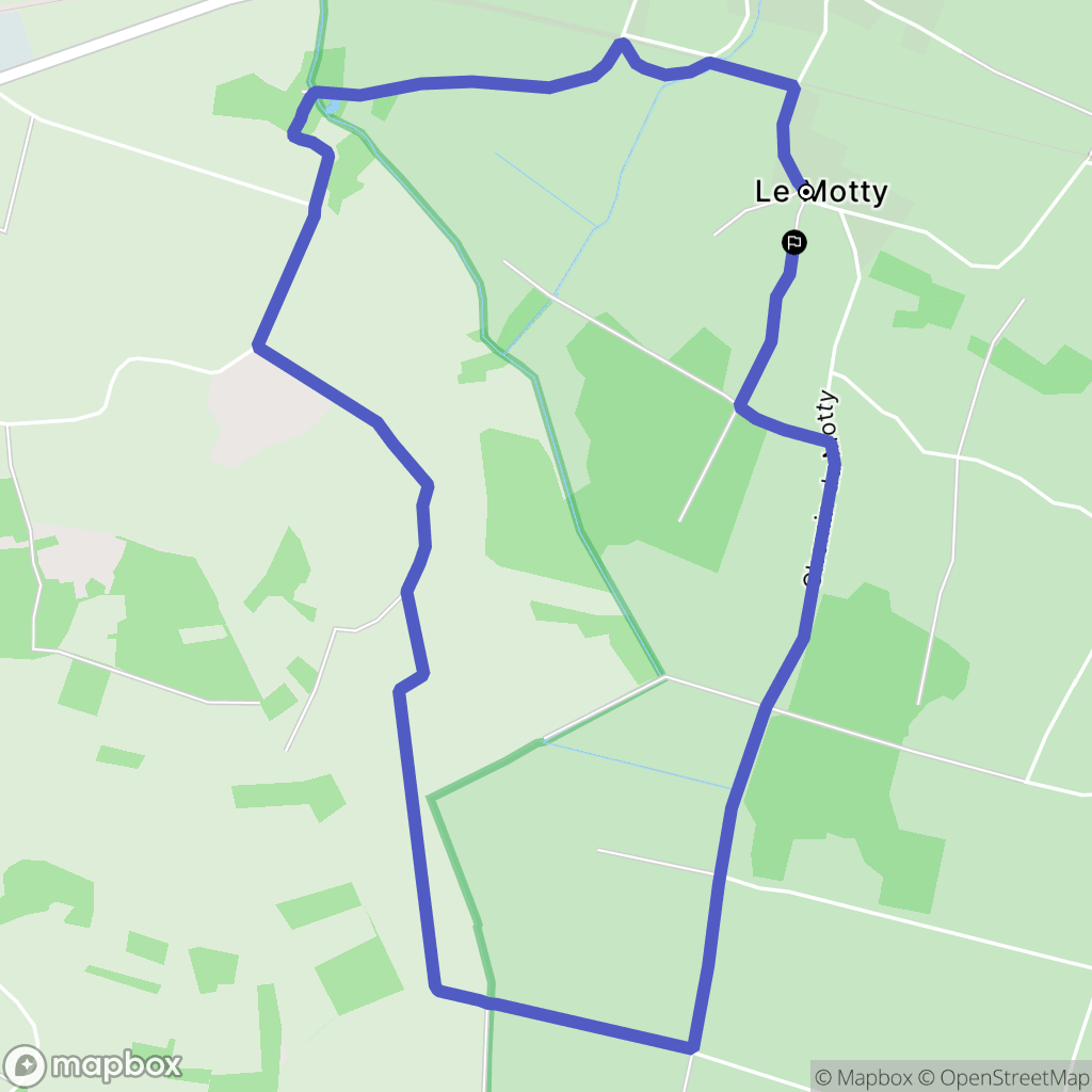 Nalliers : carte du parcours de randonnée - France
