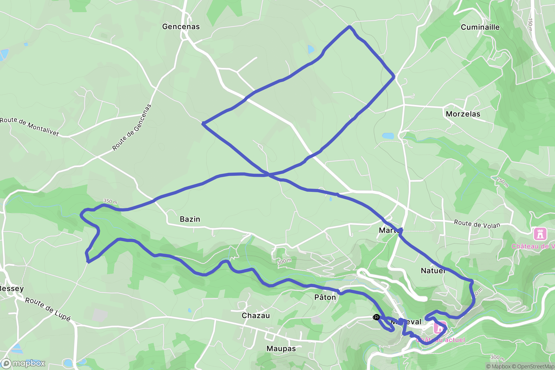 Malleval: routekaart voor buitenactiviteiten - France