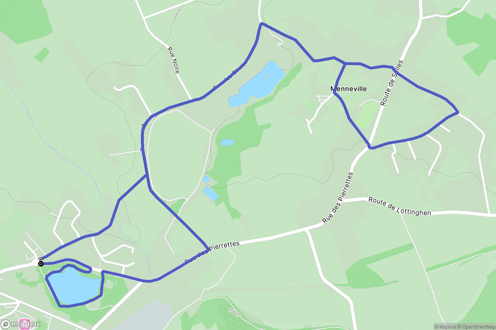 Desvres : carte du parcours de randonnée - France