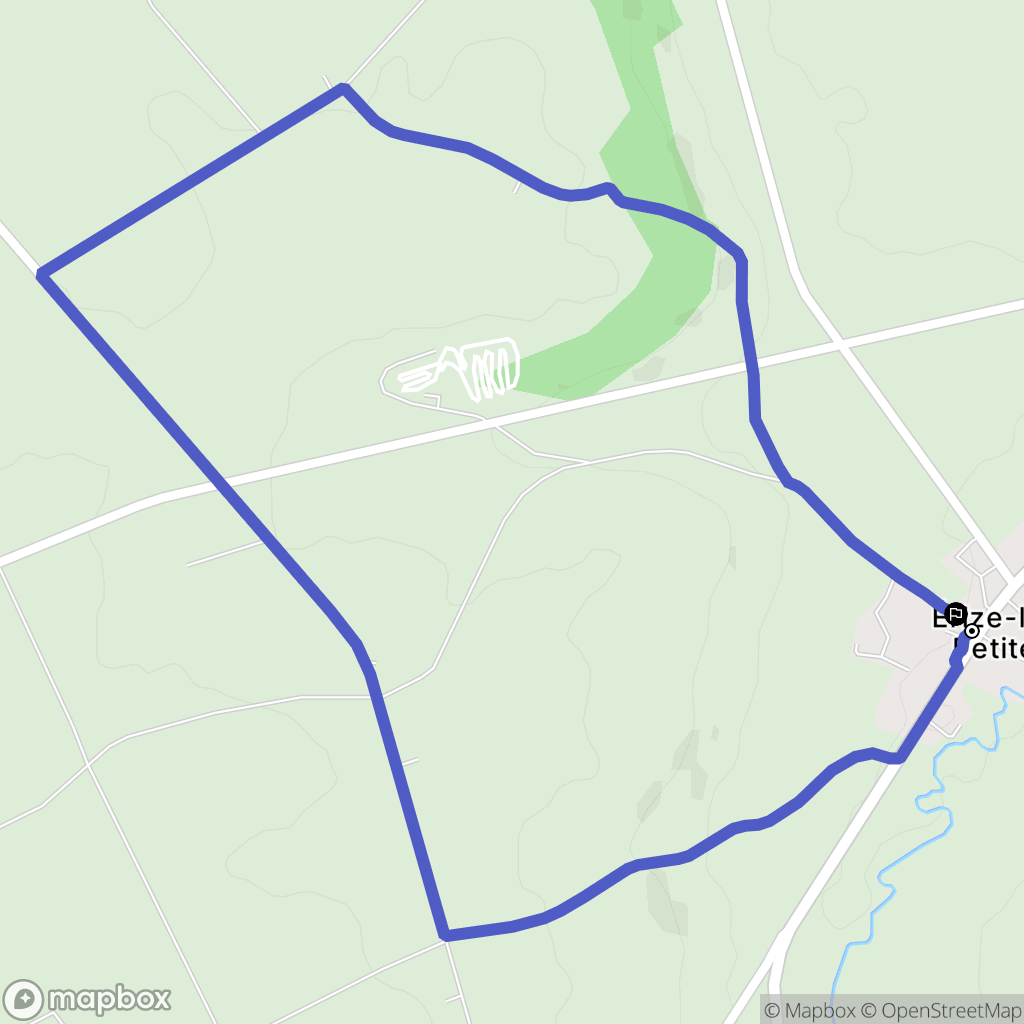 Érize-la-Petite : carte du parcours de randonnée - France