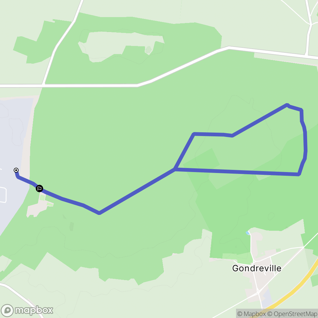 Coyolles : carte du parcours de randonnée - France
