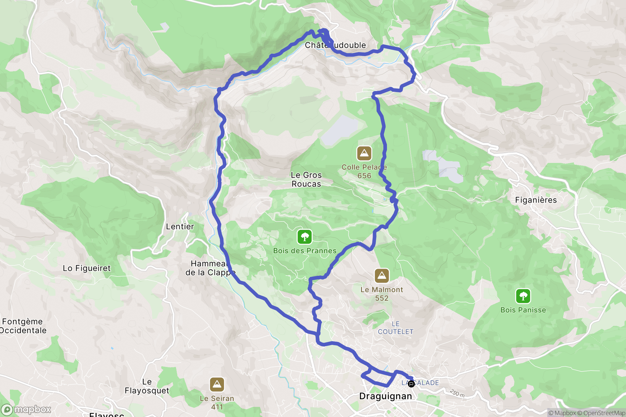 Draguignan: routekaart voor buitenactiviteiten - France