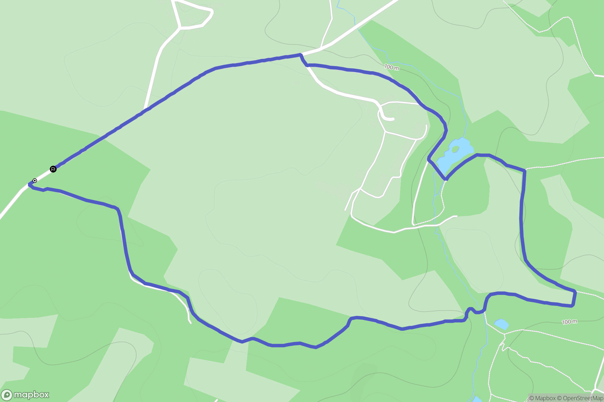 Sulniac : carte du parcours de randonnée - France